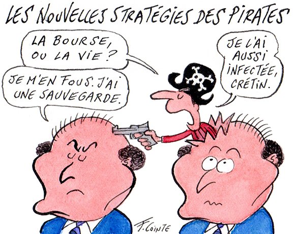 Dessin: Les acteurs malveillants se lancent dans le déni de résilience